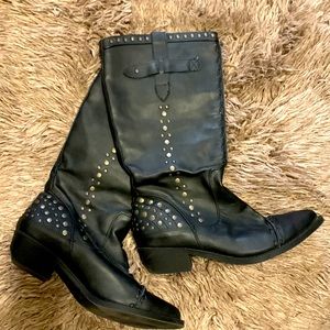Ladies Studded Boots